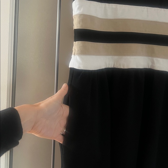 Diane Von Furstenberg Fit & Flare Rossa Dress Color-Block Waistband Y2K size 4 - Picture 5 of 9